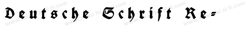 Deutsche Schrift Re字体转换